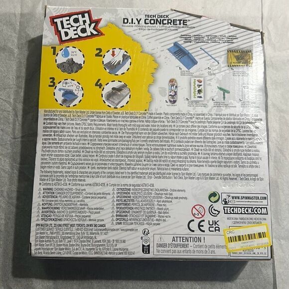 Tech Deck DIY Concrete Fingerboard Skate Spot Exclusive Board Included NEW - Picture 2 of 2